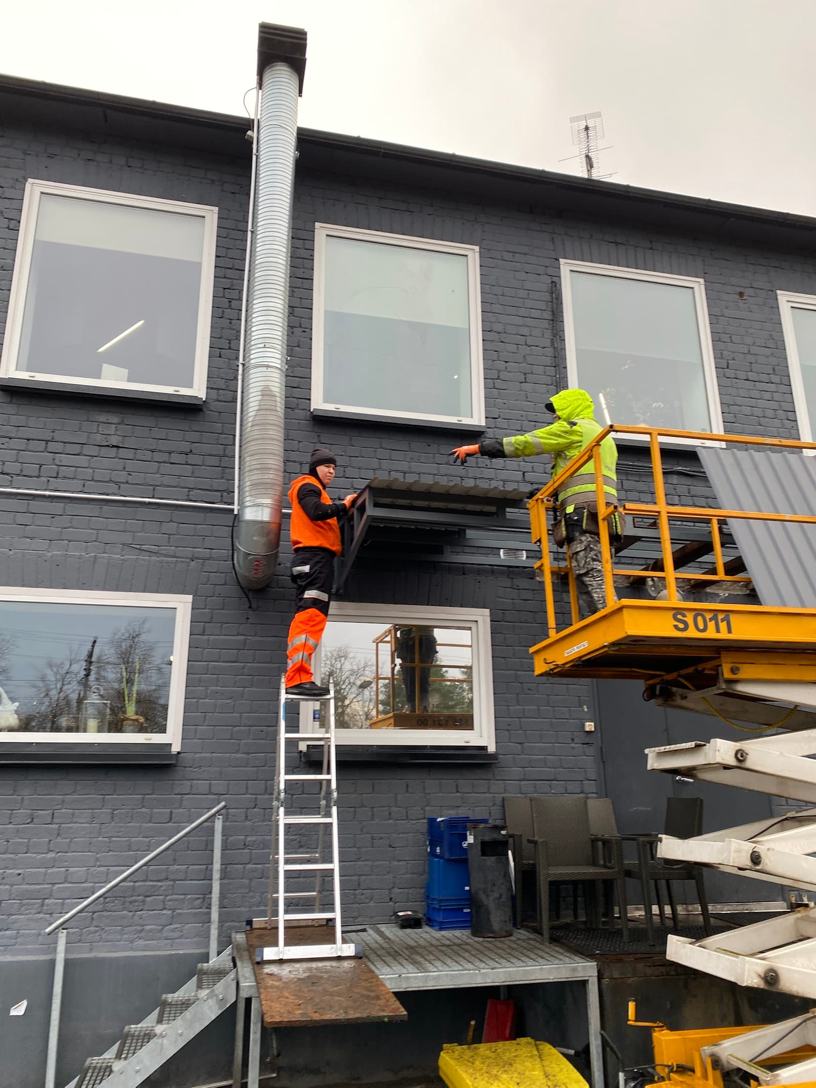 Varikatuse ja prügimaja ehitus, Hiiu – Tallinn, Hiiu – tehtud töö foto 12