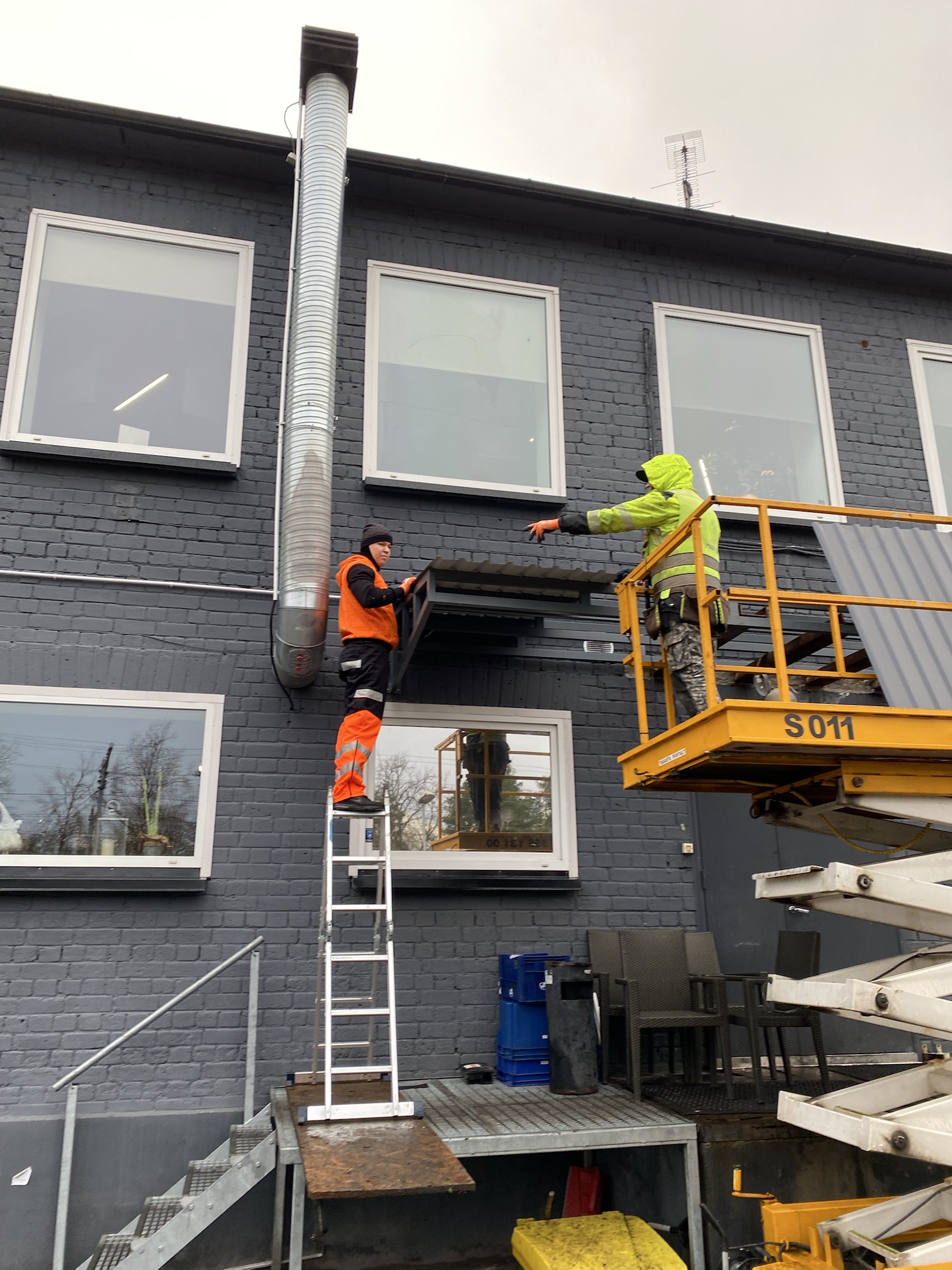 Varikatuse ja prügimaja ehitus, Hiiu – Tallinn, Hiiu – tehtud töö foto 12