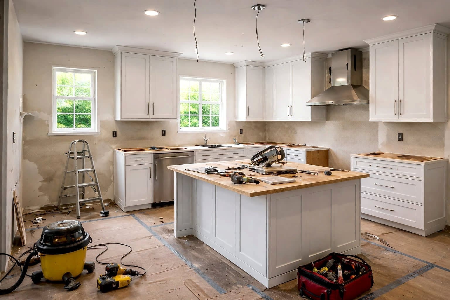 Köögiremont Tallinnas ja Harjumaal - vana köögi eemaldus, ettevalmistus ja viimistlus